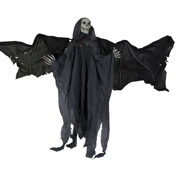 Northlight 50" LED Lighted and Animated Winged Grim Reaper Halloween Decoration Northlight