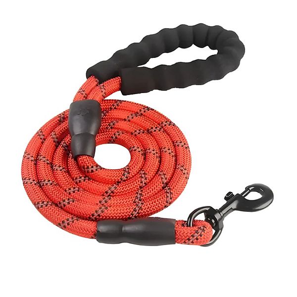 5 Ft Dog Rope Leash With Reflective Nylon Lead Kitcheniva