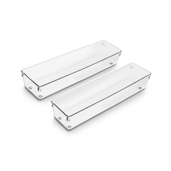 Sorbus Small Clear Drawer Organizer 2-piece Set Sorbus