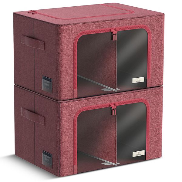 Sorbus 2-pack Large Foldable Storage Box Sorbus