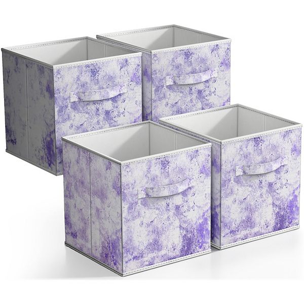 Sorbus 4-pack Foldable Fabric Storage Cube Bins Sorbus