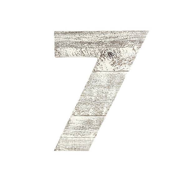 Rustic Large 16 In. Decorative Monogram Wood Number (#7) BarnwoodUSA