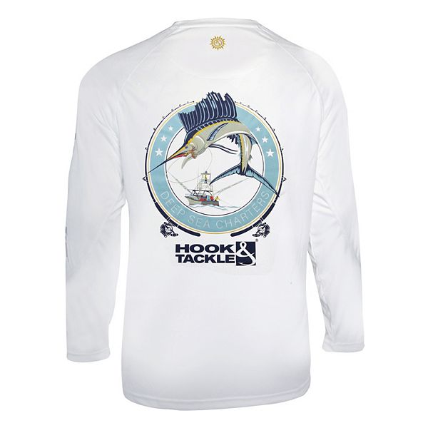 Мужская Футболка Hook & Tackle Sail Fishing L/s Uv Hook & Tackle