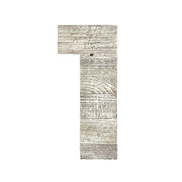 Rustic Large 16 In. Decorative Monogram Wood Number (#1) BarnwoodUSA