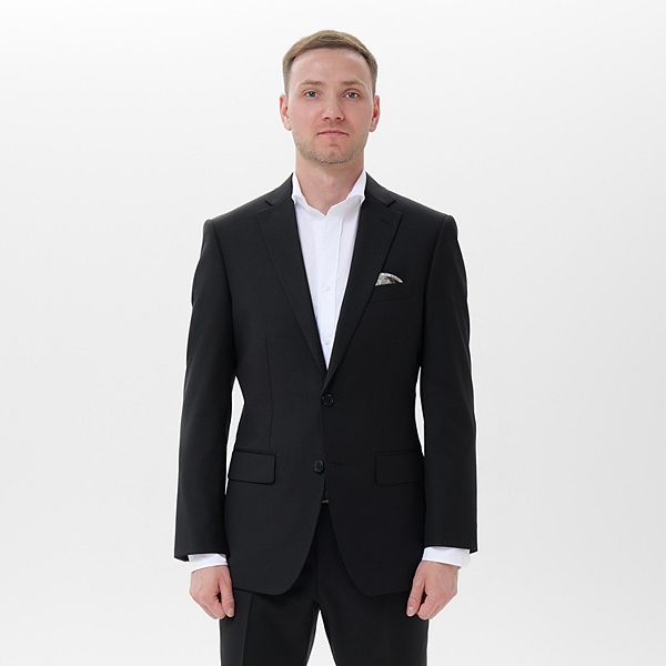 Пиджак для мужчин INDOCHINO черный из шерстяной смеси slim-fit INDOCHINO