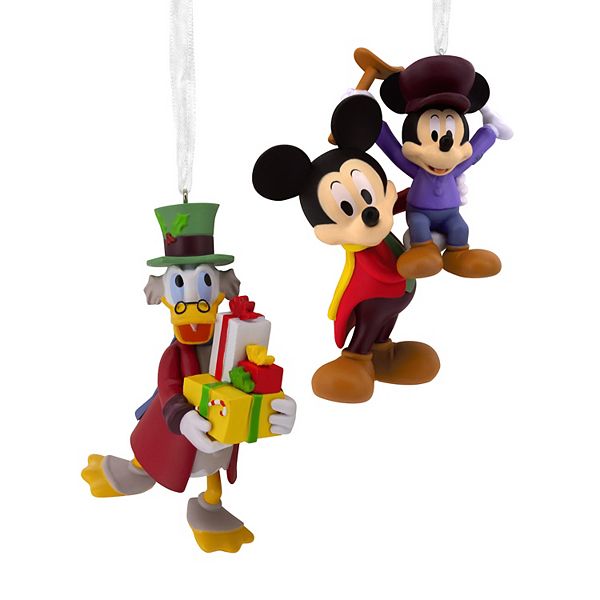 Disney's Mickey Mouse Christmas Carol 2-pc. Hallmark Christmas Ornament Set Hallmark