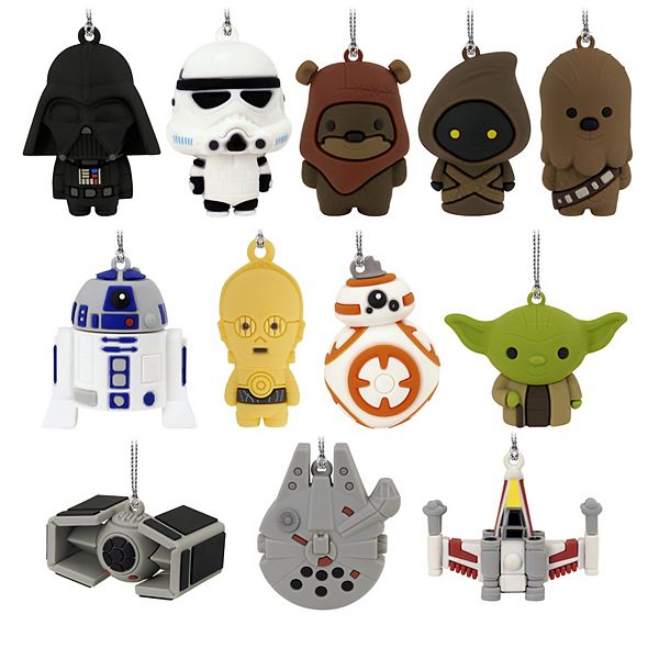 Hallmark Star Wars Countdown Calendar Paper Tree Set With 12 Mini Ornaments Hallmark