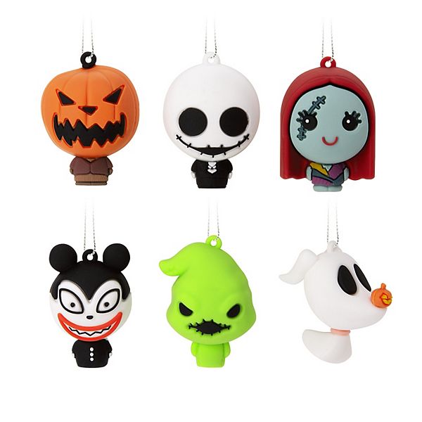 Disney's The Nightmare Before Christmas Shatterproof Set of 6 Hallmark Mini Christmas Ornaments Hallmark