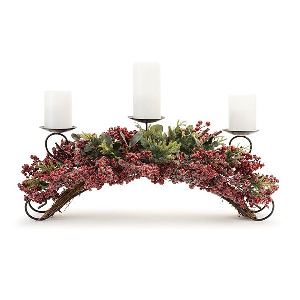 Melrose Pine and Berry Centerpiece Table Decor Melrose