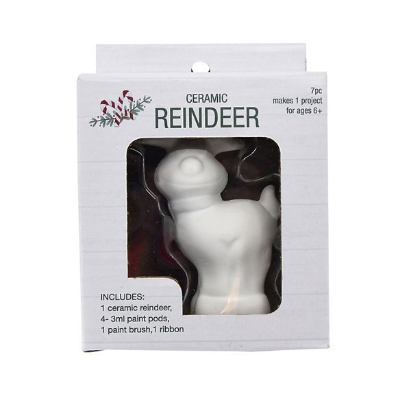 7-pc. Holiday Paint Your Own Ceramic Reindeer Set Unbranded