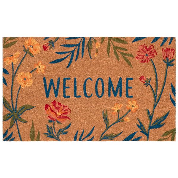 Liora Manne Natura Floral Welcome Outdoor Mat Liora Manne