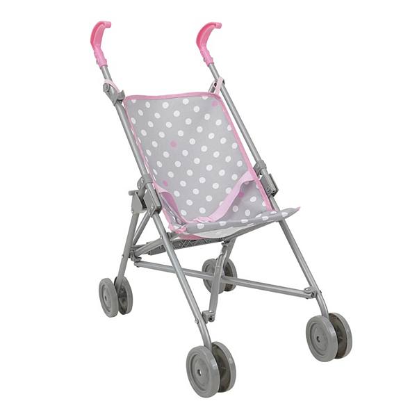 509 Crew Cotton Candy Pink Polka Dot Doll Stroller 509 Crew