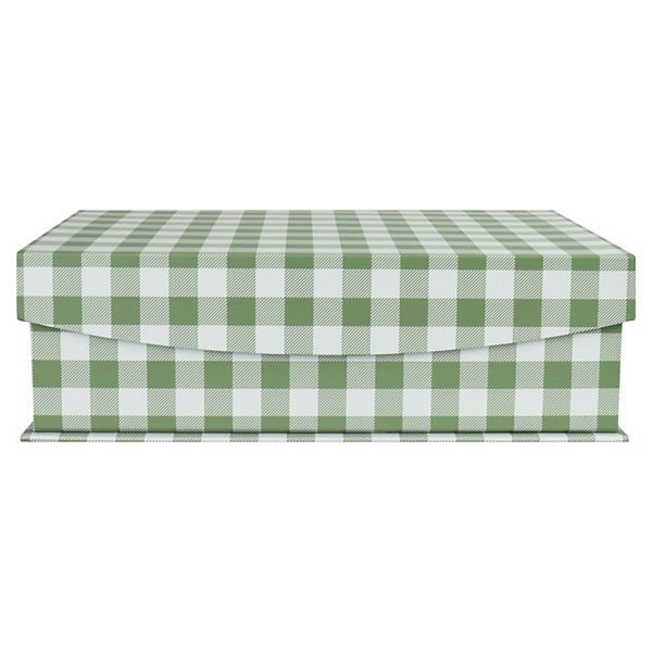 Celebrate Together Small Gingham Hinged Paper Storage Box Celebrate Together