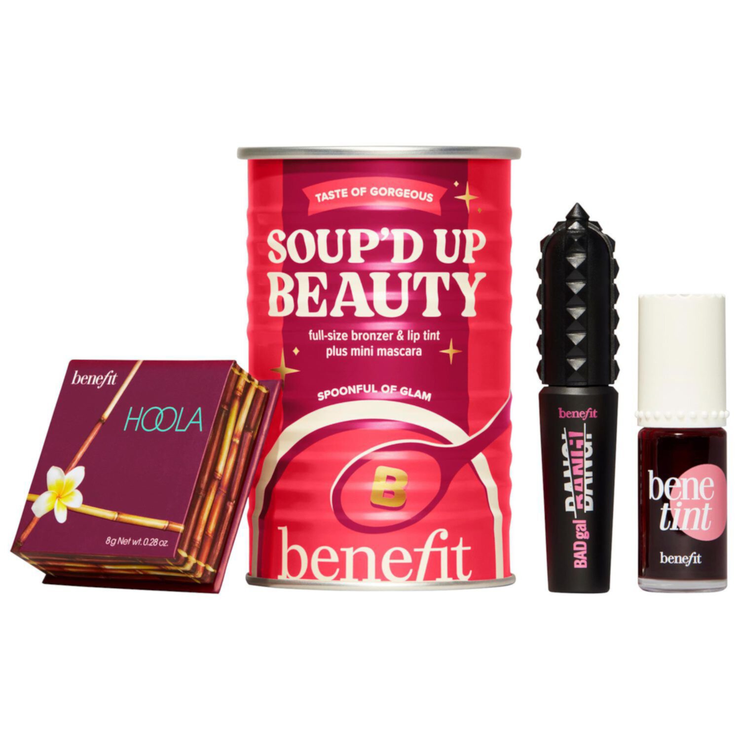 Benefit Cosmetics Soup'd Up Beauty - Benetint, Hoola Bronzer and Mini BADgal BANG! Set Benefit Cosmetics