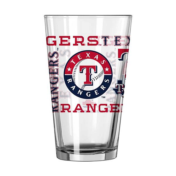 Texas Rangers 16oz. Pint Glass Logo Brand