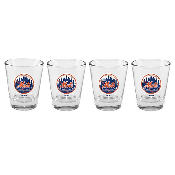 The Memory Company New York Mets 4-Pack 2oz. Shot Glass Set The Memory Company