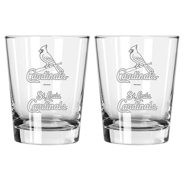 The Memory Company St. Louis Cardinals 2-Pack 15oz. Double Old Fashioned Glass Set The Memory Company