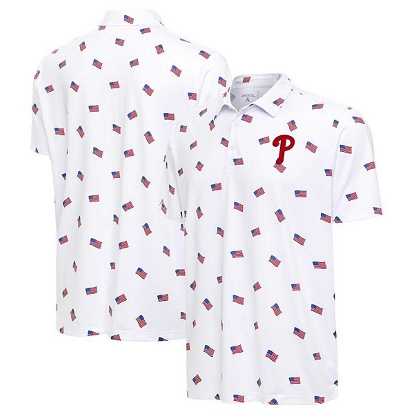 Мужская Футболка Antigua Americana White Philadelphia Phillies Antigua