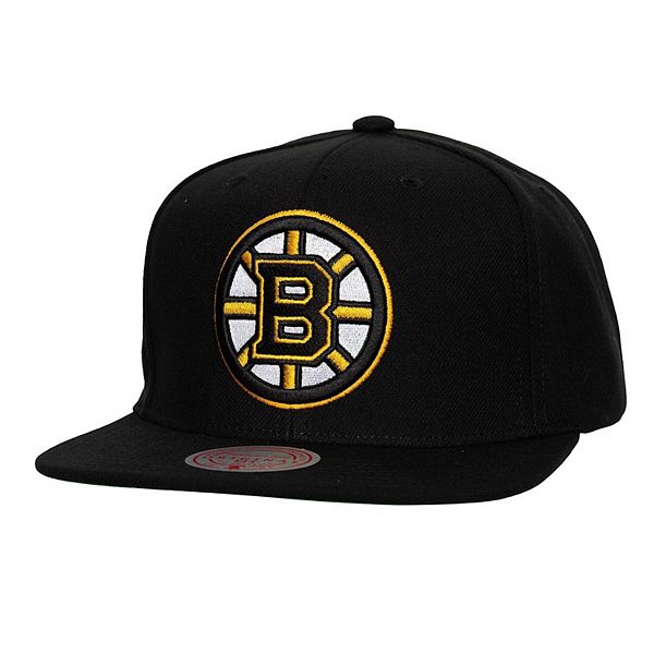 Кепка Mitchell & Ness Черная Boston Bruins Core Top Spot Snapback Mitchell & Ness