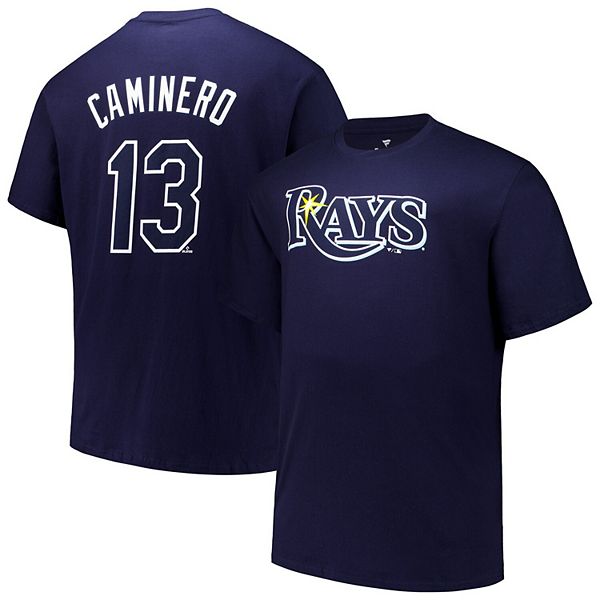 Мужская Футболка Profile Junior Caminero Navy Tampa Bay Rays Profile