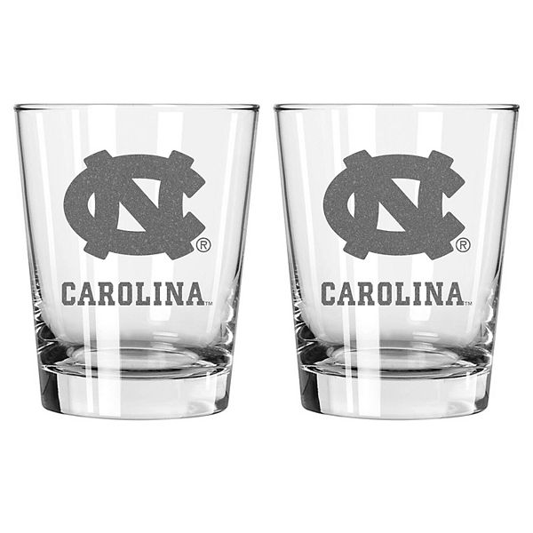 The Memory Company North Carolina Tar Heels 2-Pack 15oz. Double Old Fashioned Glass Set The Memory Company