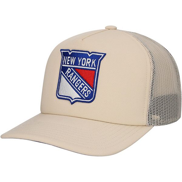 Кепка Mitchell & Ness Кремовая Foam Front New York Rangers Тракер Adjustable Mitchell & Ness