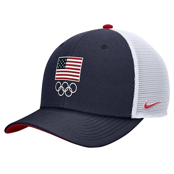 Молодежная кепка Team USA Trucker с регулируемой посадкой, 100% полиэстер Nike