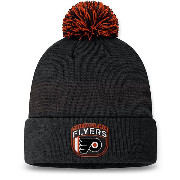 Мужская шапка с отворотом и помпоном Philadelphia Flyers 2024 NHL Draft, черная, 100% акрил Fanatics Brands - White Label