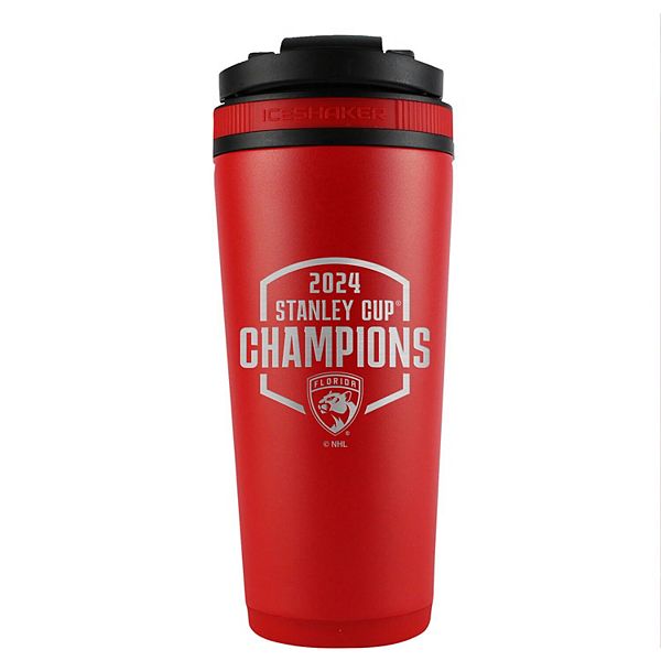 WinCraft Florida Panthers 2024 Stanley Cup Champions 26oz. Stainless Steel Ice Shaker Blender Bottle Wincraft