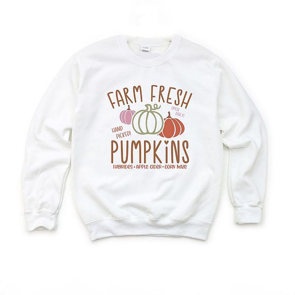 Детский Свитшот The Juniper Shop Colorful Farm Fresh Pumpkins The Juniper Shop