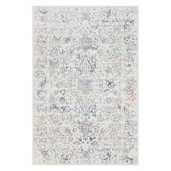 nuLOOM Everlee Faded Persian Machine Washable Area Rug NuLOOM