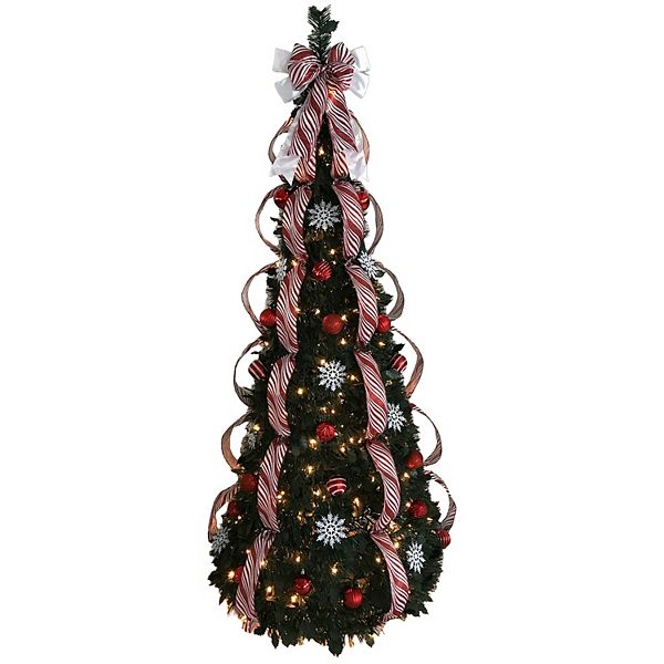 Brylanehome Fully Decorated Pre-lit 6 Foot Pop-up Christmas Tree BrylaneHome