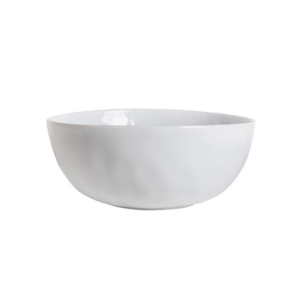 Fitz & Floyd Everyday White 9 in. Organic Serve Bowl Fitz & Floyd