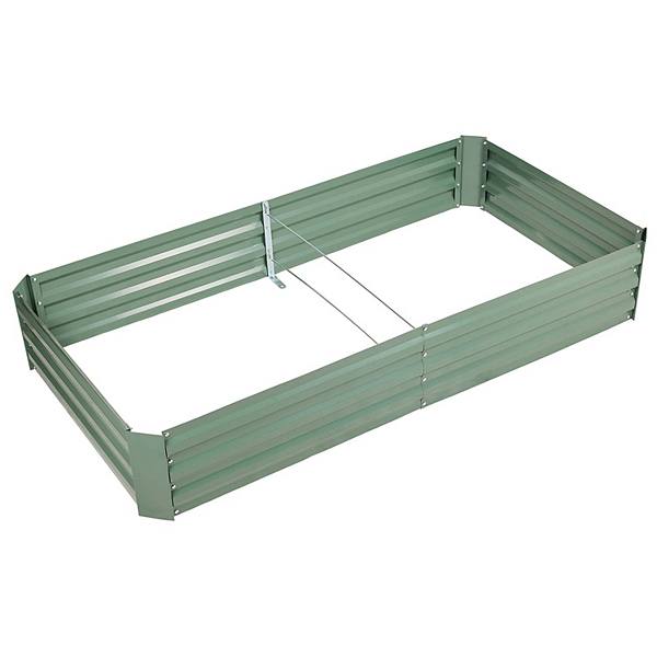 Aoodor Outdoor Raised Garden Bed 6' x 3' x 1' Planter Box Aoodor