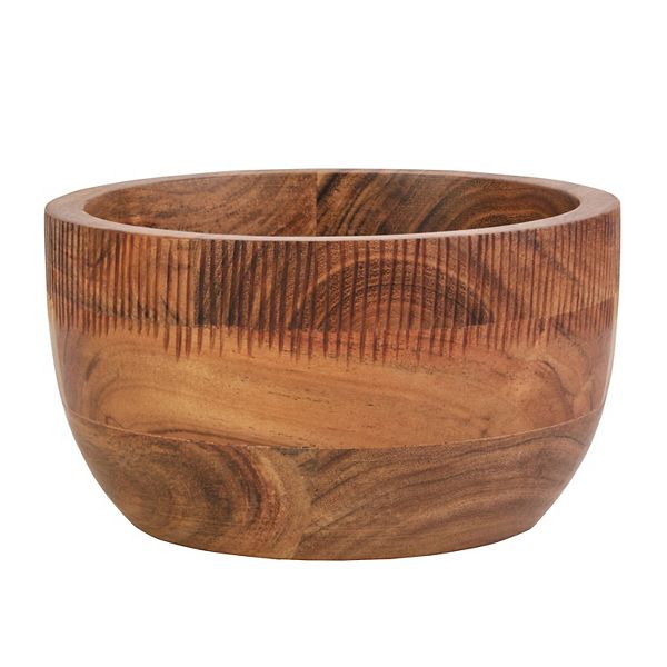 Fitz & Floyd Caleb Natural Acacia Wood Small Serve Bowl Fitz & Floyd