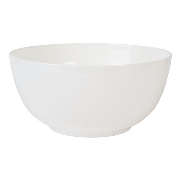 Fitz & Floyd Nevaeh White 72 oz. Medium Deep Serving Bowl Fitz & Floyd