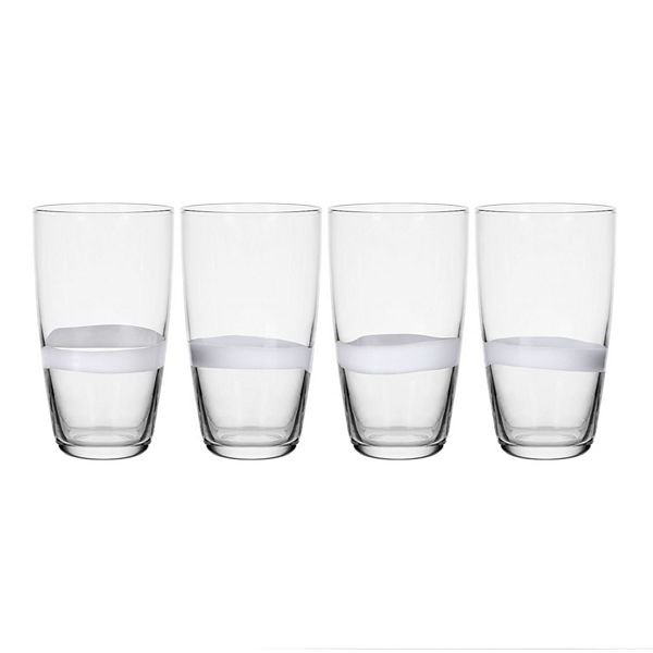 Fitz & Floyd Organic Band 19 oz. Highball Glasses, Set of 4 Fitz & Floyd