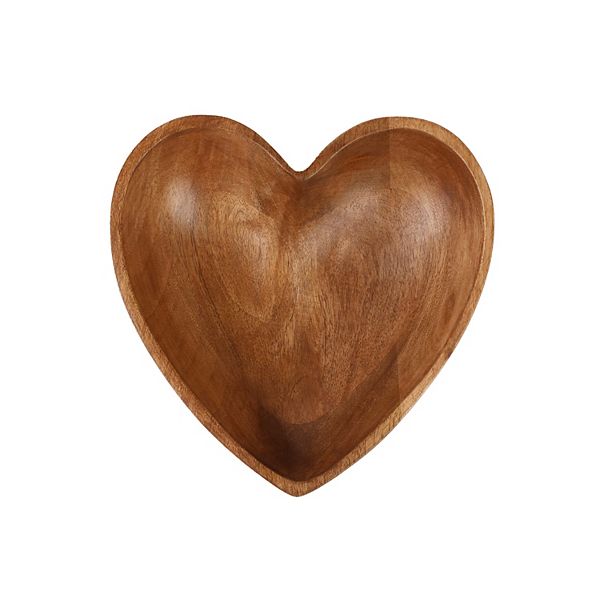 Celebrate Together Valentine's Day Heart Shaped Wood Decorative Bowl Celebrate Together