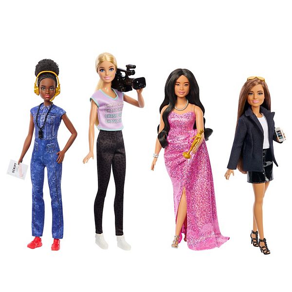 Barbie® Careers Women in Film 4-Pack Dolls with Removable Looks & Accessories Barbie