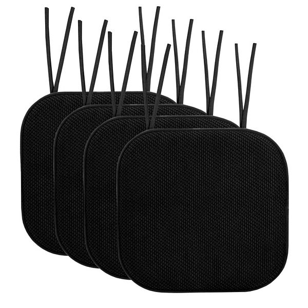 Sweet Home Memory Foam Honeycomb Non-Slip Back Chair Cushion 4 Pack Sweet Home Collection