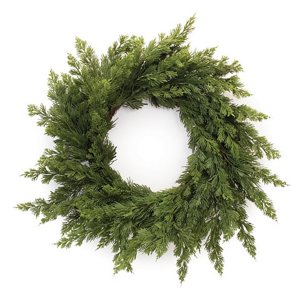 Melrose Artificial Variegated Pine Wreath Melrose