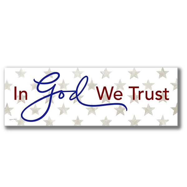 COURTSIDE MARKET In God We Trust Plaque Wall Art Courtside Market