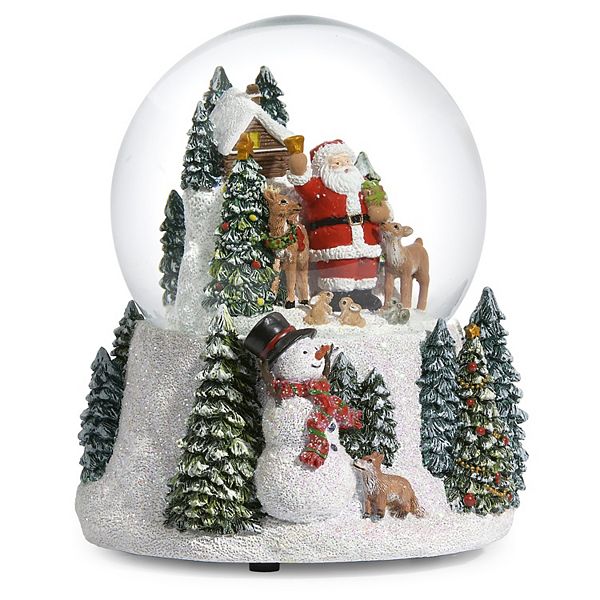 Roman Animals & Santa Glitterdome Table Decor Roman