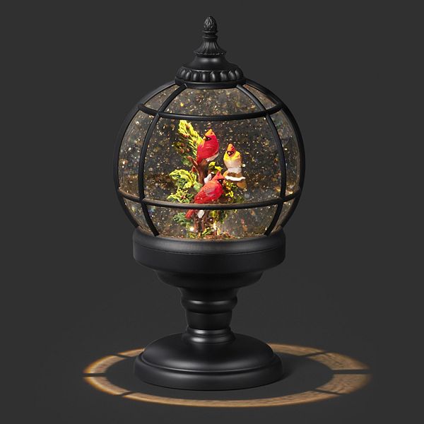 Roman Lighted Swirl Cardinal Sphere Holiday Table Decor Roman