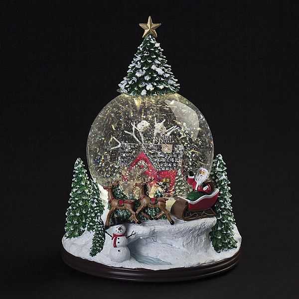 Roman LED Musical Cabin Snowglobe Roman