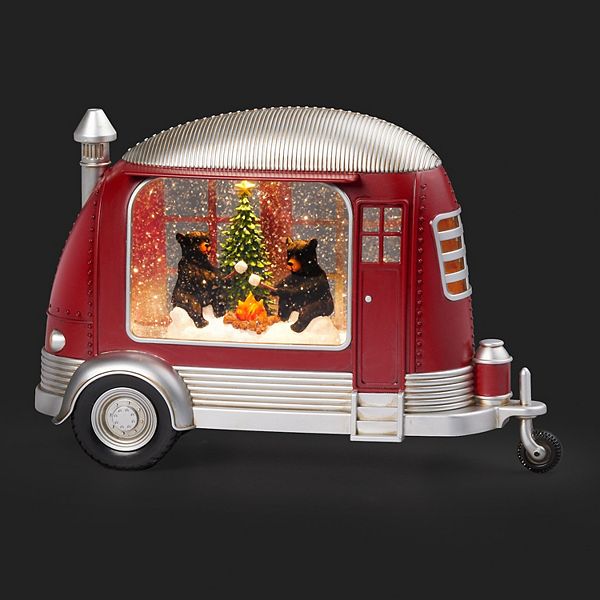 Roman Lighted Swirl Bear Camper By Fire Holiday Table Decor Roman