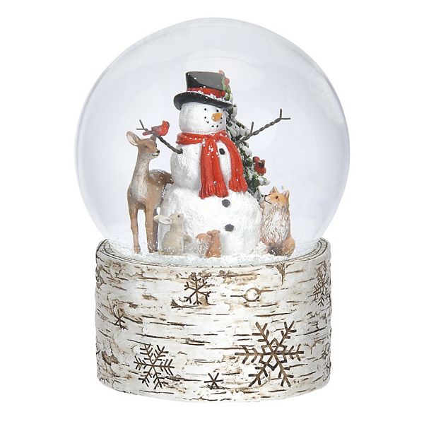 Roman Musical Snowman Glitterdome Table Decor Roman