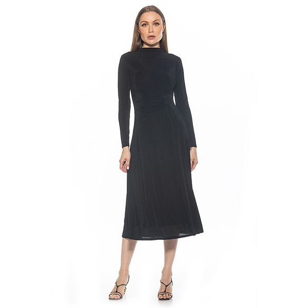 Женское Платье ALEXIA ADMOR Marla Draped Long Sleeve Maxi ALEXIA ADMOR