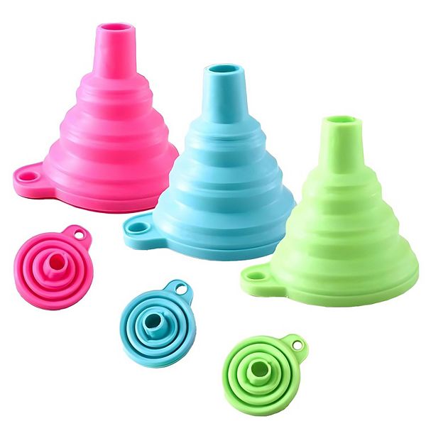 Foldable Silicone Funnel Set Kitchen Tools 6 Pcs Kitcheniva