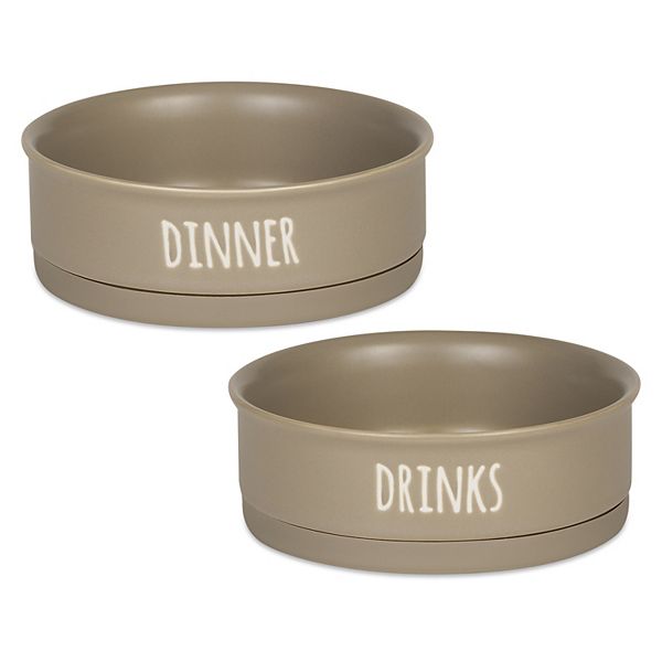 Bone Dry Pet Bowl - Dinner And Drinks Bone Dry